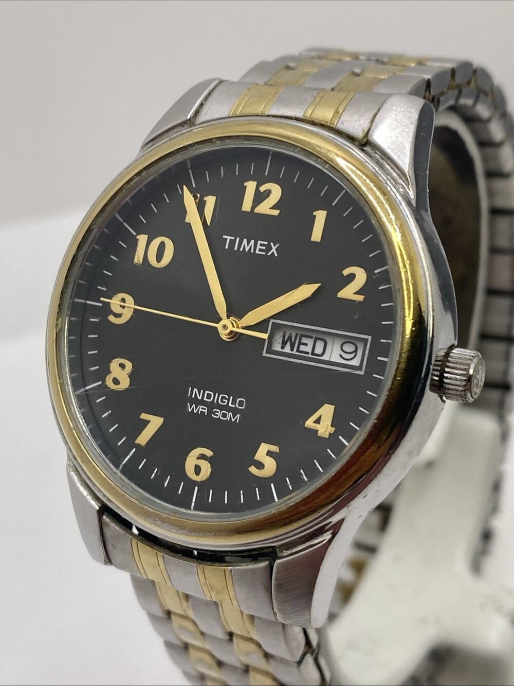 Timex Indiglo Mens Watch Works New Battery